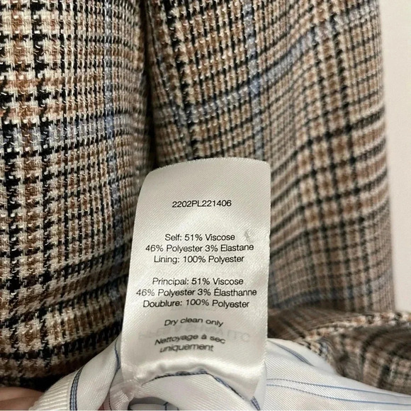 Veronica Beard Orchid brown houndstooth jacket size 10 - Picture 8 of 16